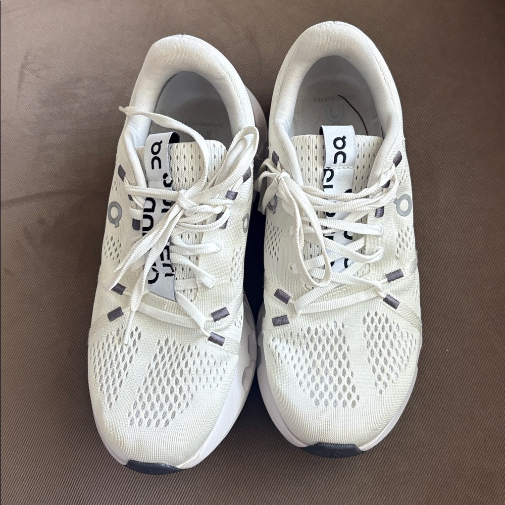On Running Cream Athletic Shoes